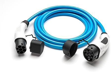 Car Quick Charger/22KW 32 A 3 Phase Type 2 Charging Plug &amp; Socket Connector Adapter (Duo)/Blue/for Zoe Tesla BMWI3 BMWI8 E-P5 VW Golf VW Up. Mercedes B250E etc.