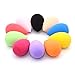 Dolovemk 2PCS Beauty Makeup Blending Sponges, Undereye/Eyelid Foundtion Applicator Wedges, Small Soft Flawless Semi-Egg Shaped Sponge Blender, Size: 42mmx30mm (Non-Latex) (Random Colors)