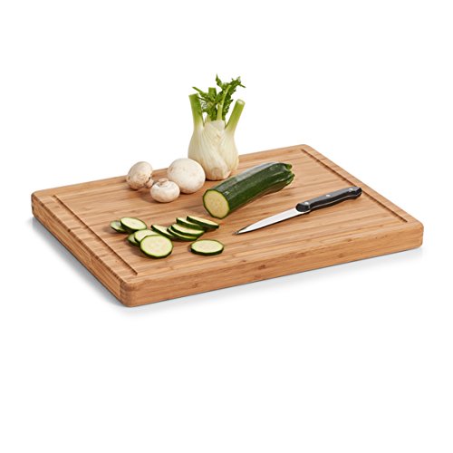 Zeller 25249 Schneidebrett, Bamboo Schneidebrett, Bambus, Natur, 46 x 35 x 3.5 cm - 2
