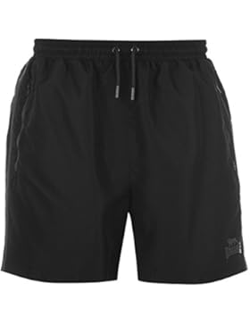 Lonsdale Two Stripe Woven Herren Shorts Sporthose Kurze Hose Elastische Bund