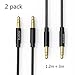 Produktbild Aux Kabel, Kinps (1,2m+3m) Nylon geflochten 3,5mm Klinke Kabel AudioKabel für Autos,Kopfhörer,Lautsprecher,iPhone, iPad, iPod, Samsung, und MP3 Player.(2pack)