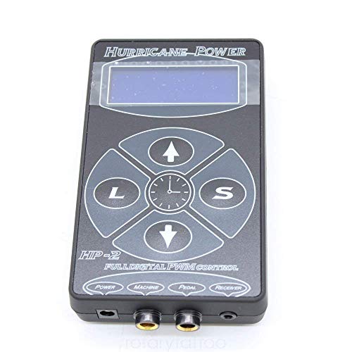 Preisvergleich Produktbild LCD Hurricane Digital Display Tattoo Power Supply Maschine Netzteil Netzgerät DE (Schwarz)