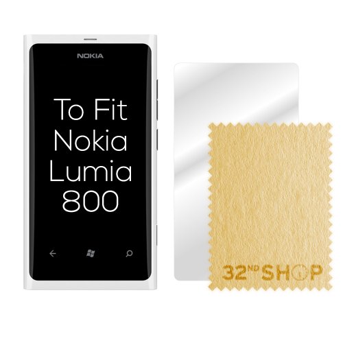 32nd PU-Lederhülle für Nokia Lumia 800 (inklusive Displayschutz, Reinigungstuch und Eingabestift, Buchform) Grün grün - 5