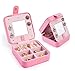 Produktbild SALLYSKY Tragbare Schmuckschatulle Kleine Mini Nette Einfache Prinzessin Reise Kleine Kleine Schmuck Aufbewahrungsbox 12 * 12 * 5,5 cm, B