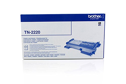 BROTHER TN2220 original Toner schwarz fuer HL-2240 2240D 2250DN 2270DW MFC-7360N,-7460DN,-7860DW, DCP-7060D 2600 Seiten NEU
