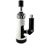 Aumento total: 100 x 400 x. Microscopio portátil de mano de 10 x 18 mm, ocular de aumento 100X-400X, iluminación LED