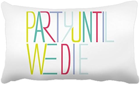 Poieloi Funny Colorful Stripes Tumblr Throw Pillows for Girls 20"x30"