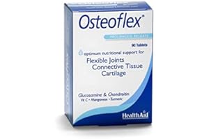 Osteoflex Integratore per Articolazioni e Cartilagine - A base di Glucosamina e Condroitina, 90 Compresse, HealthAid