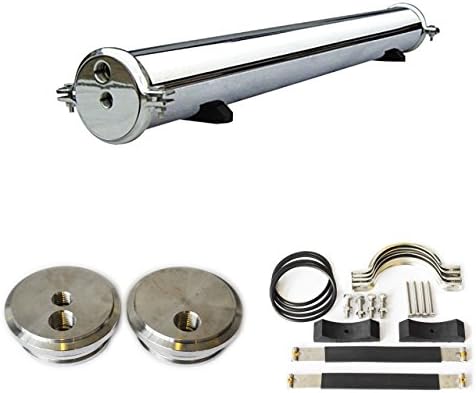 RO Membrane Housing St Steel - Stainless Steel End Caps - FOR 4"x40" Reverse Osmosis Membranes