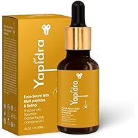 Yapidra Advanced Retinol Face Serum with Multi Peptides, Bakuchiol