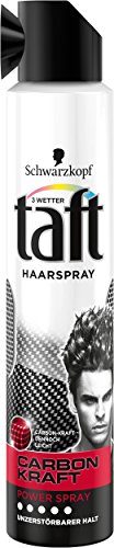 Drei Wetter Taft Power Carbon Kraft Haarspray, unzerstörbar starker Halt, 3er Pack (3 x 200 ml)