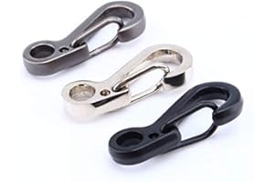 Yosoo 10 sztuk Mini wisząca klamra ze stopu plecak biżuteria zapięcia karabińczyk brelok Camping butelka haczyk