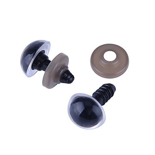 Fafada 264stk 6-12mm Bunte Augen Sicherheitsaugen Kunststoffaugen Teddyzuaugen für Teddy Tiere Puppen DIY Farbig - 5