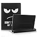 Produktbild Lenovo Yoga Tab 3 Plus/ Lenovo Yoga Tablet 3 10 Pro Hülle Case, Infiland Slim Fit Folio PU-lederne dünne Kunstleder Schutzhülle Cover Tasche für Lenovo Yoga Tab 3 Plus 25,65cm (10,1 Zoll IPS) Convertible Media Tablet/Lenovo YOGA Tablet 3 10 Pro 25,6 cm (10,1 Zoll QHD IPS) Tablet (Not für Lenovo Yoga Tab 3 10) (Große Augen)