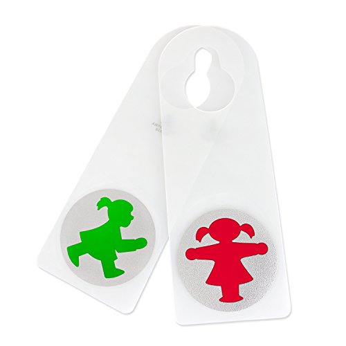 AMPELMANN Türschild – Türsteherin – Ampelfrau – Geherin/Steherin transparent - 2