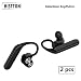 Produktbild HISTTON Bluetooth V5.0 Headset Hanging Ear IPX7 Waterproof Hanging Ear Built-In Microphone Bilateral Stereo Sports Headphones (Cooles Schwarz)