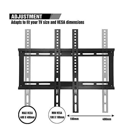 Caprigo Super Heavy Duty TV Wall Mount Bracket for 32 to 55 Inch LED/HD/Smart TVâs, Universal Fixed TV Wall Mount Stand (M453) - Image 4