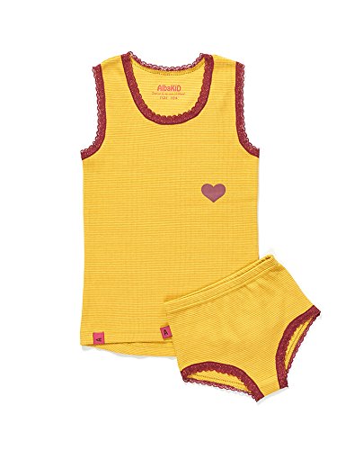 Albababy Funo Underwear Set - Yellow Striped - Size 110cm - 4-5 years