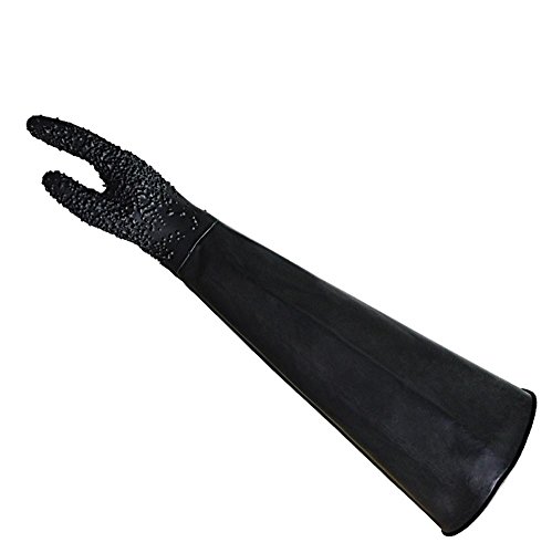 Sandstrahlkabine Gummihandschuhe 68cm längere Arbeitsarbeitsschutzausrüstung gegen wärmedämmHilfsRutsch - 6