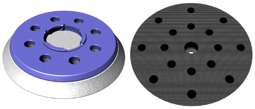 Schleifteller medium für Festool FEQ FastFix Klett-Schleifscheiben Ø 150mm - Stützteller mit 8+8+1-Loch Absaugung - in hart medium und soft verfügbar - DFS