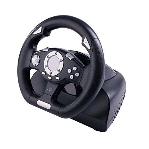 Tracer Sierra Volante   Pedales PC Negro - Volante Mando  Volante   Pedales  PC  Anal  gico Digital  D-Pad  Al  mbrico  USB 2 0 