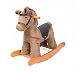 Bentley Kids Rocking Horse Pony Animal Toy - Brown