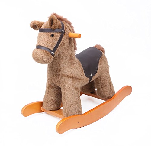 Bentley Kids Rocking Horse Pony Animal Toy - Brown