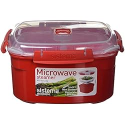 Sistema SI1102 Micro-Ondes à Vapeur Plastique Rouge 45 x 35 x 25 cm 2,4 L