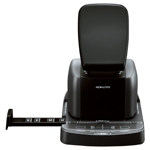 Kokuyo Japanese S&T Stapleless Stapler 2 Hole Type Black SLN-MSP110D by Kokuyo - 2