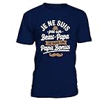 teezily T-Shirt Beau-Papa et Papa Bonus Homme