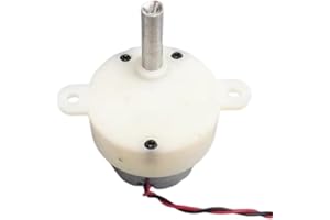 CHANCS DC 6V 5RPM Eje 18mm Motor reductor de engranajes de plástico para luz de bola mágica pequeña de cristal