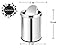 King International Stainless Steel Swing Dustbin,Swing Garbage Bin,Waste Bin 7 litres 8