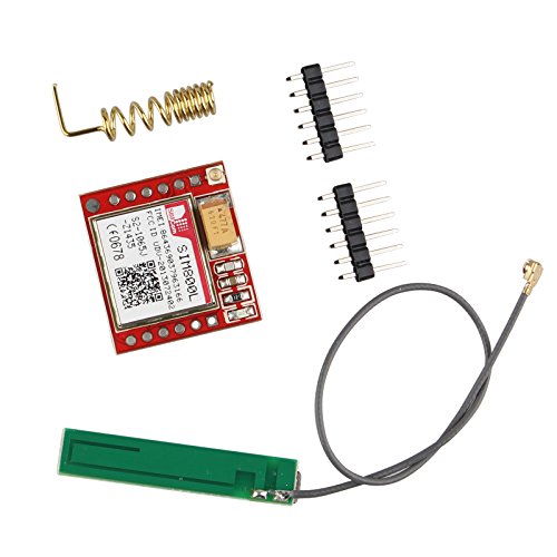 haljia SIM800L Red GPRS cuatribanda GSM m  dulo Breakout puerto serie TTL con Micro SIM Tarjeta antena IPEX interfaz para Arduino Raspberry Pi brazo MCU