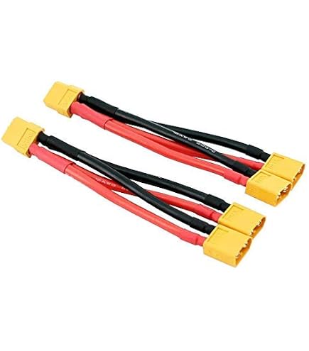 SinLoon 2 Pezzi Cavo Prolunga Parallelo XT30 Femmina-Femmina, 16AWG, 20cm, Per Batterie LiPo RC Droni - 2