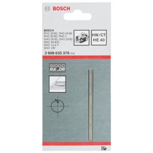 Bosch Pro Hobelmesser für Handhobel (40°, gerade, Hartmetall) - 2