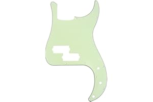 Musiclily 13 Hole P Bass Pickguard for Fender American/Mexican Standard Precision Bass,3Ply Mint