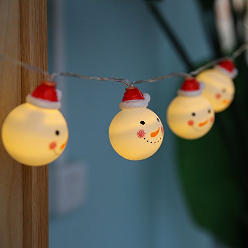 3M 20Led Snowman Christmas Tree Decoration String Lights Holiday Lights Flashing
