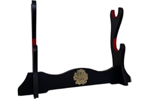 Z-fiber Supporto per Spada Supporto per Katana Imbottito in Velluto Giapponese Supporto per espositore per Samurai all Sword,2 Tier