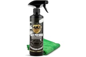 MAX DETAIL-LAB - Wax Premium - Cera Liquida Carnauba Abrillantado Coche, Lavado Alto Brillo, Poder Hidrofóbico Repelente Agua