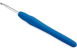 NAMOON Extra Long Crochet Hooks, Aluminum Crochet Hook with Ergonomic Grip Soft Handles, Crochet Needles for Yarn Craft and Arthritic Hands (4mm)