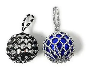 DECORISTAHOME Hanging Christmas Xmas Day Tree Decoration Set of- 2 Balls Gift