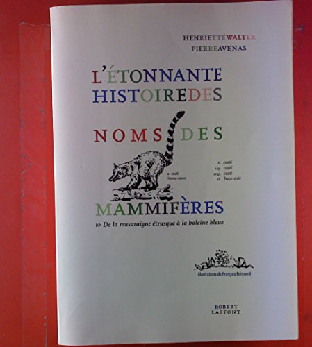 L'étonnante histoire des noms des mammifères...