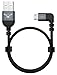 Produktbild Adam Elements Peak II Micro-USB auf USB Kabel für DJI Remote Controller Mavic/Spark/Phantom-Serie - Grau [Android Smartphone & Tablet I 30cm Lang I Nylon & Aluminium I Einseitig 90°] - ACBADB30BLGY