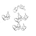 Produktbild Generic Runde Federring Verschluss, Karabiner Verschluss, Kettenverschluss, Karabinerverschluss, Schmuck Handwerk Basteln, Set of 10pcs - Silber mit ring, 6 mm