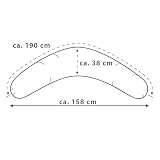 Theraline 51017702 Das Original Stillkissen, 190 cm inkl. Bezug Punkte, marine - 2