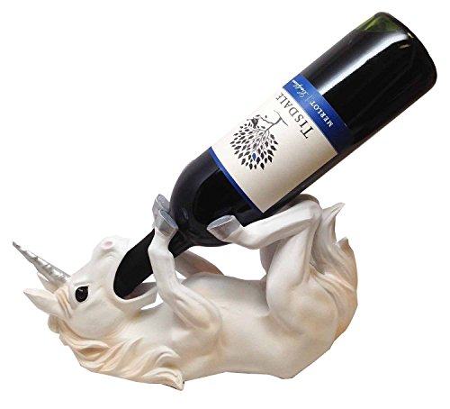 1 X WINE OF SACRED PURITY UNICORN WINE HOLDER KITCHEN DECORATION SCULPTURE STATUE by ATL