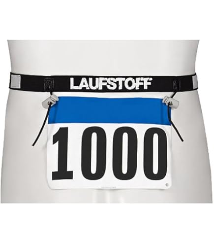 Triathlon Running Startnummerriem, Running Belt, Nummerband Elastisch, Verstelbaar. De speciale nummerriem is geschikt voor deelname aan triatlon, marathon- en andere wedstrijden, blauw