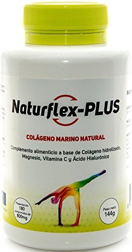 NaturFlex-Plus. Natural Marine Collagen + Magnesium + Vitamin C + Hyaluronic Acid. 180 Comp.
