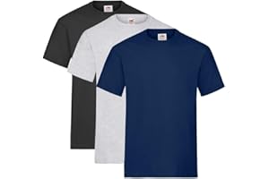 Fruit of the Loom - T-shirt da uomo, confezione da 3