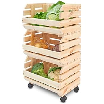 GEMÜSESTAND HOLZREGAL FÜR OBST UND GEMÜSE HOLZKISTE REGAL AUS HOLZ